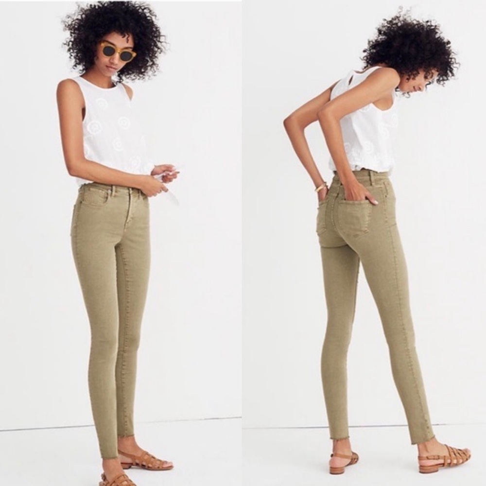 Madewell HighRise Skinny SkinnyJegging Olive Green